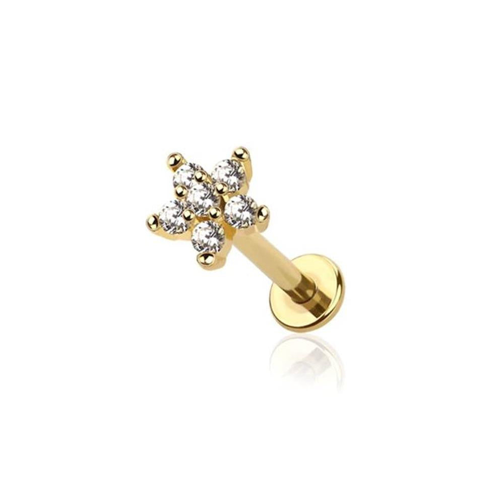 Claw-Set Flower Flat Back 16g
