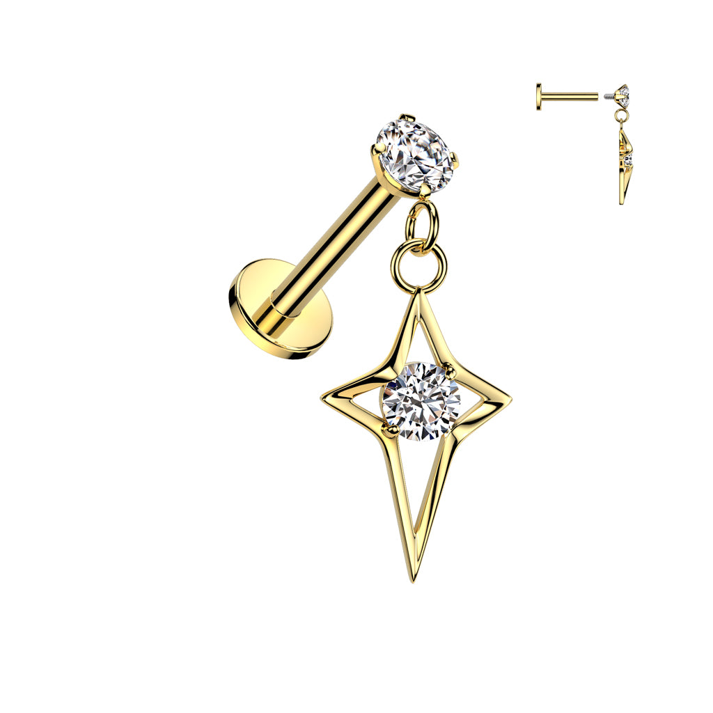 PREMIUM Claw-Set Crystal Sparkle Star Flat Back 16g