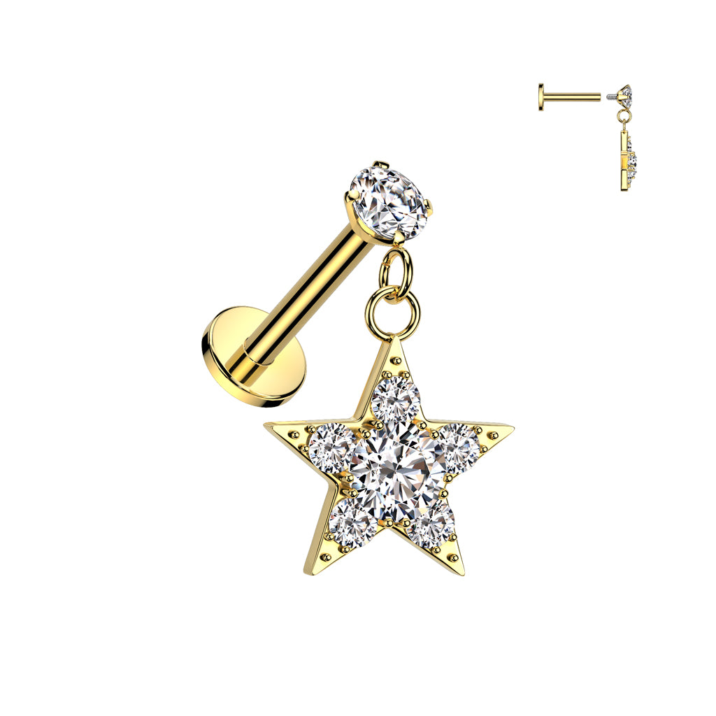 PREMIUM Star Flat Back Dangle 16g