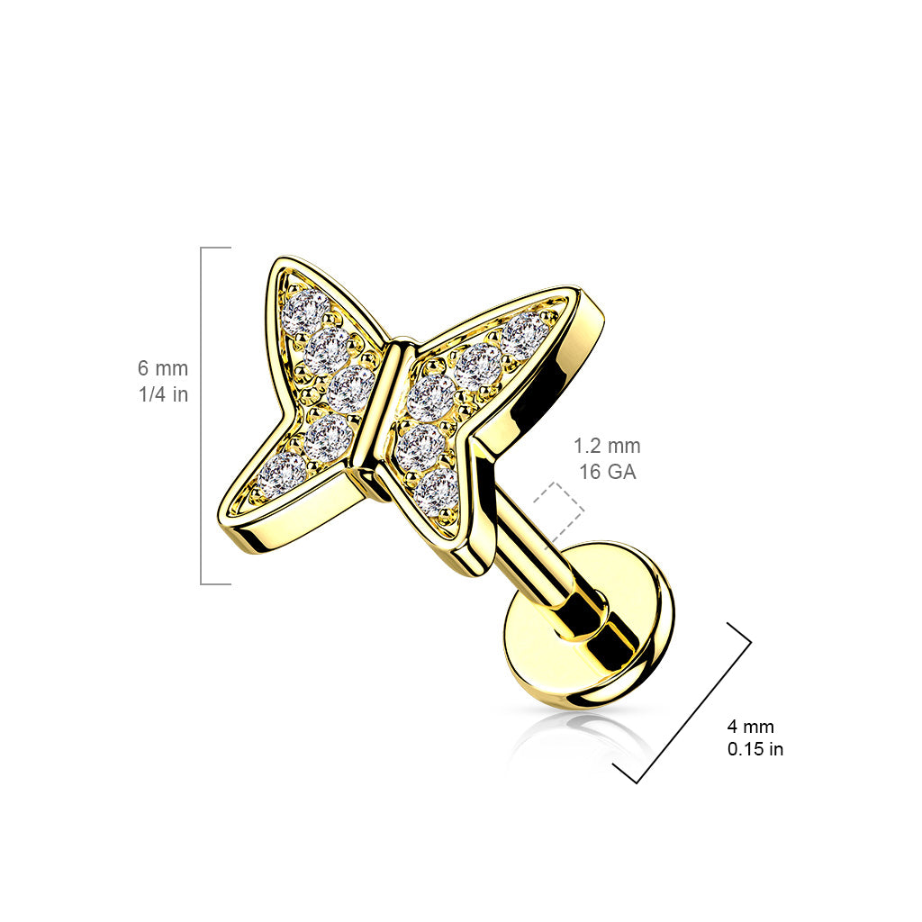 Paved Butterfly Flat Back 16g