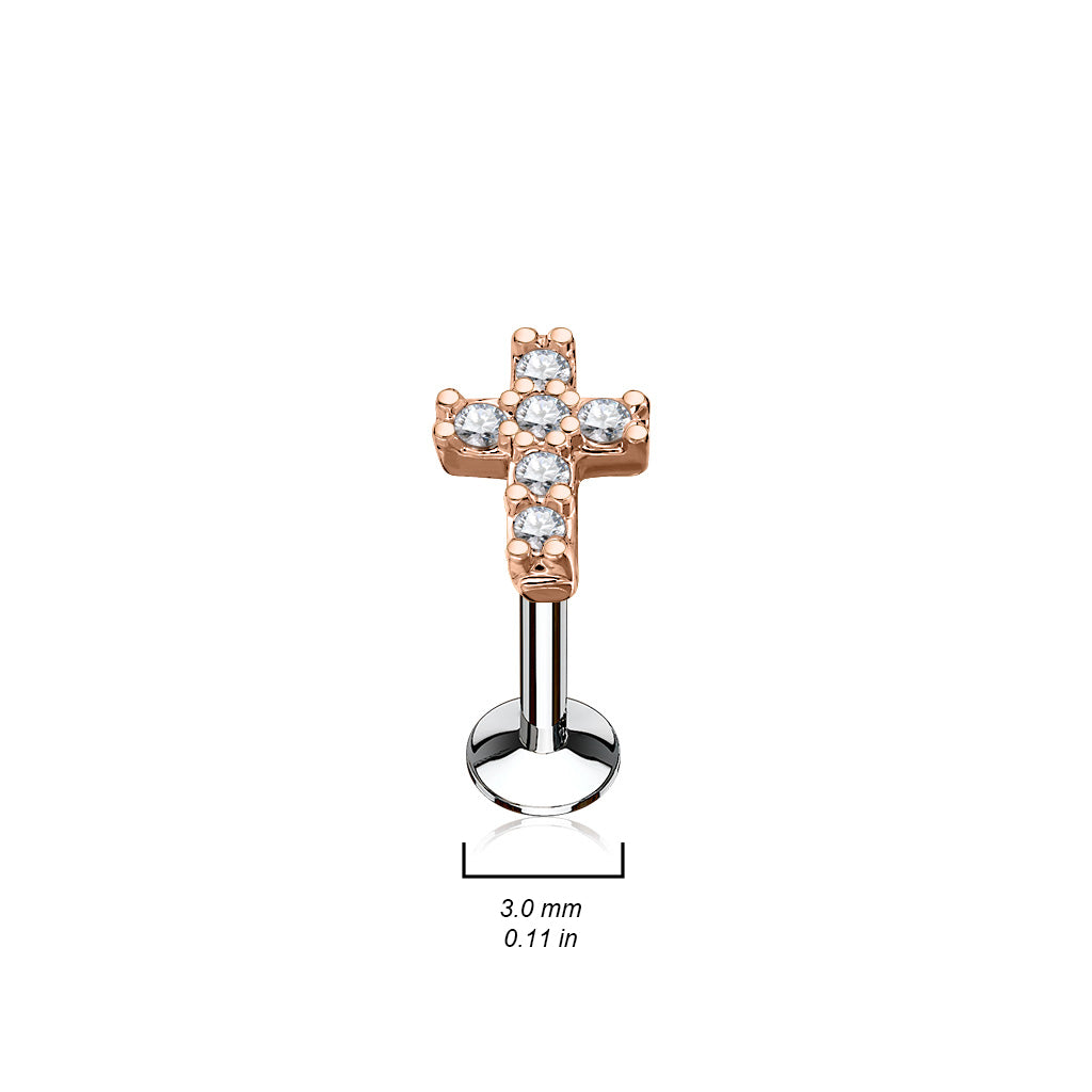 Cross Channel-Set Flat Back 16g