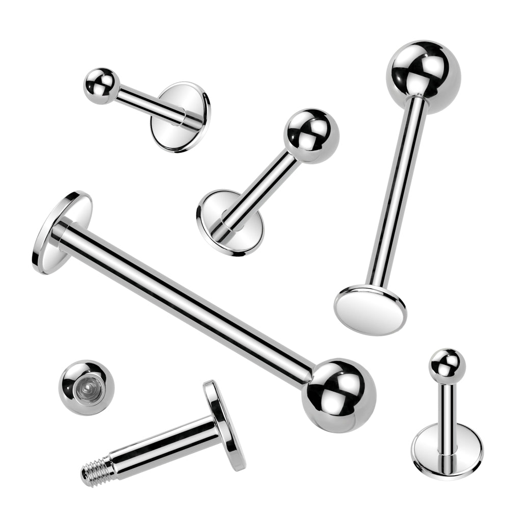 Surgical Steel Flat Back 16g-14g