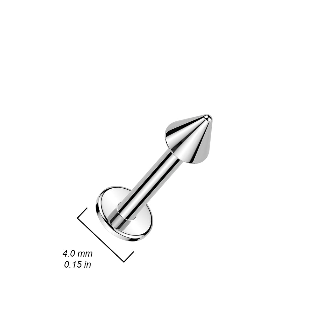 Surgical Steel Spiked Flat Back 18g - 14g