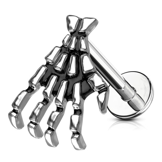 Skeleton Hand Bone Flat Back 16g