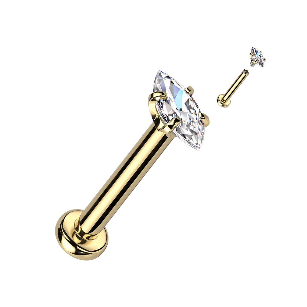 PREMIUM Claw-Set Marquise Flat Back 16g