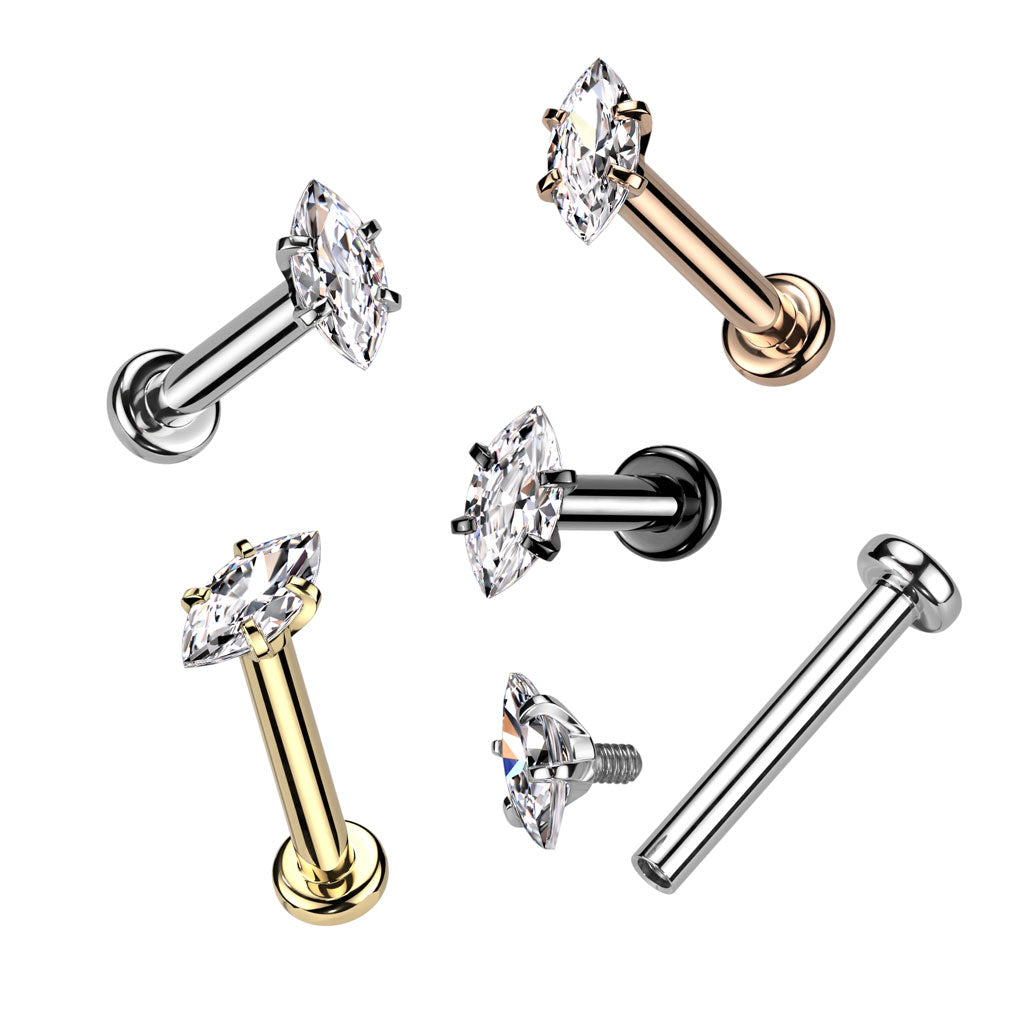PREMIUM Claw-Set Marquise Flat Back 16g