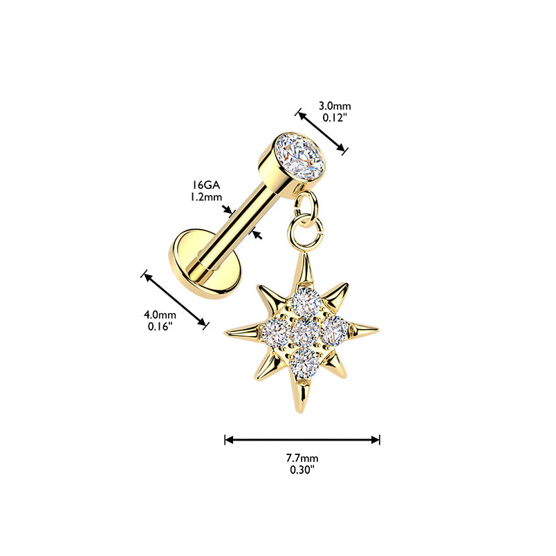 Premium Nova Dangle Flat Back 16g