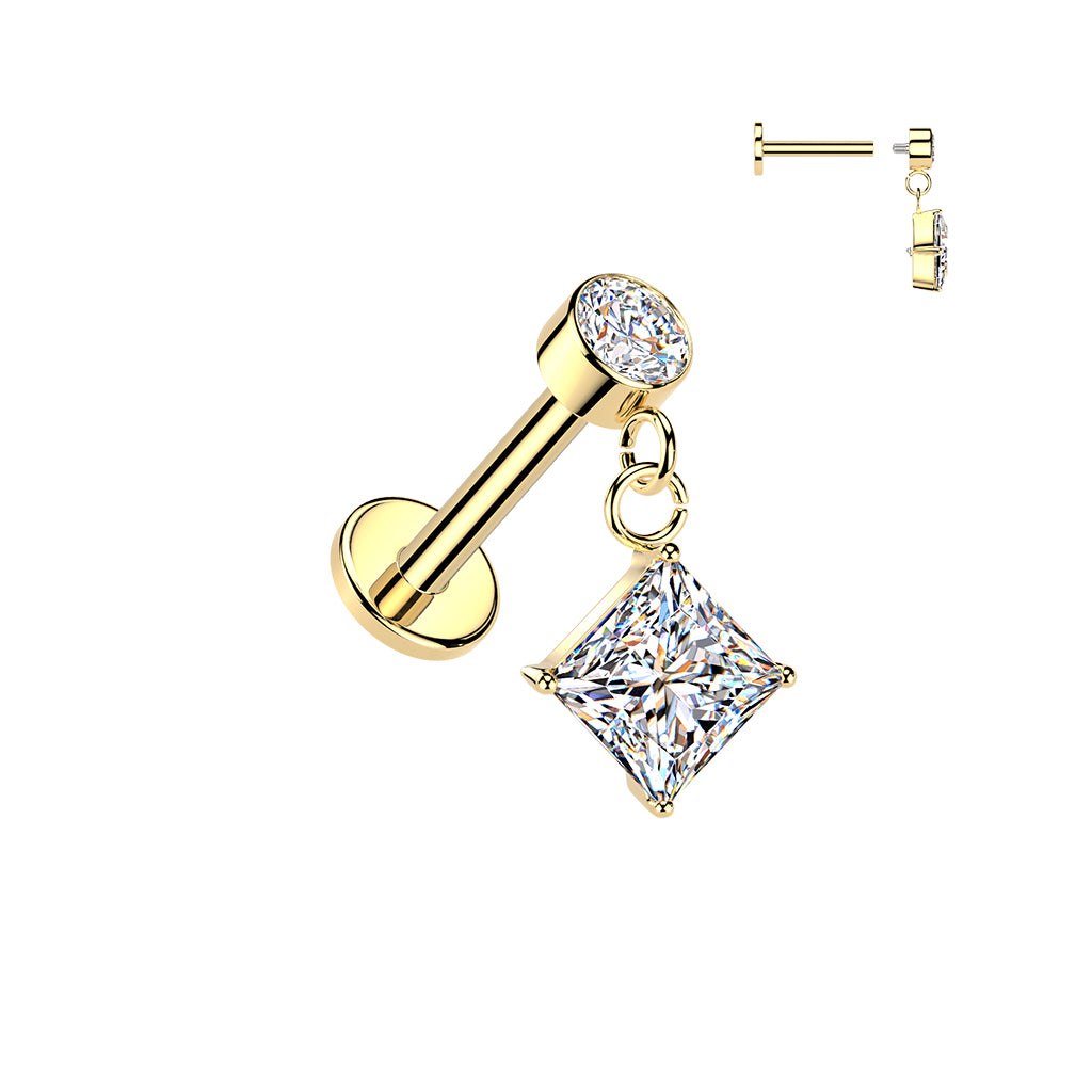 Premium Princess Prism Dangle Flat Back 16g