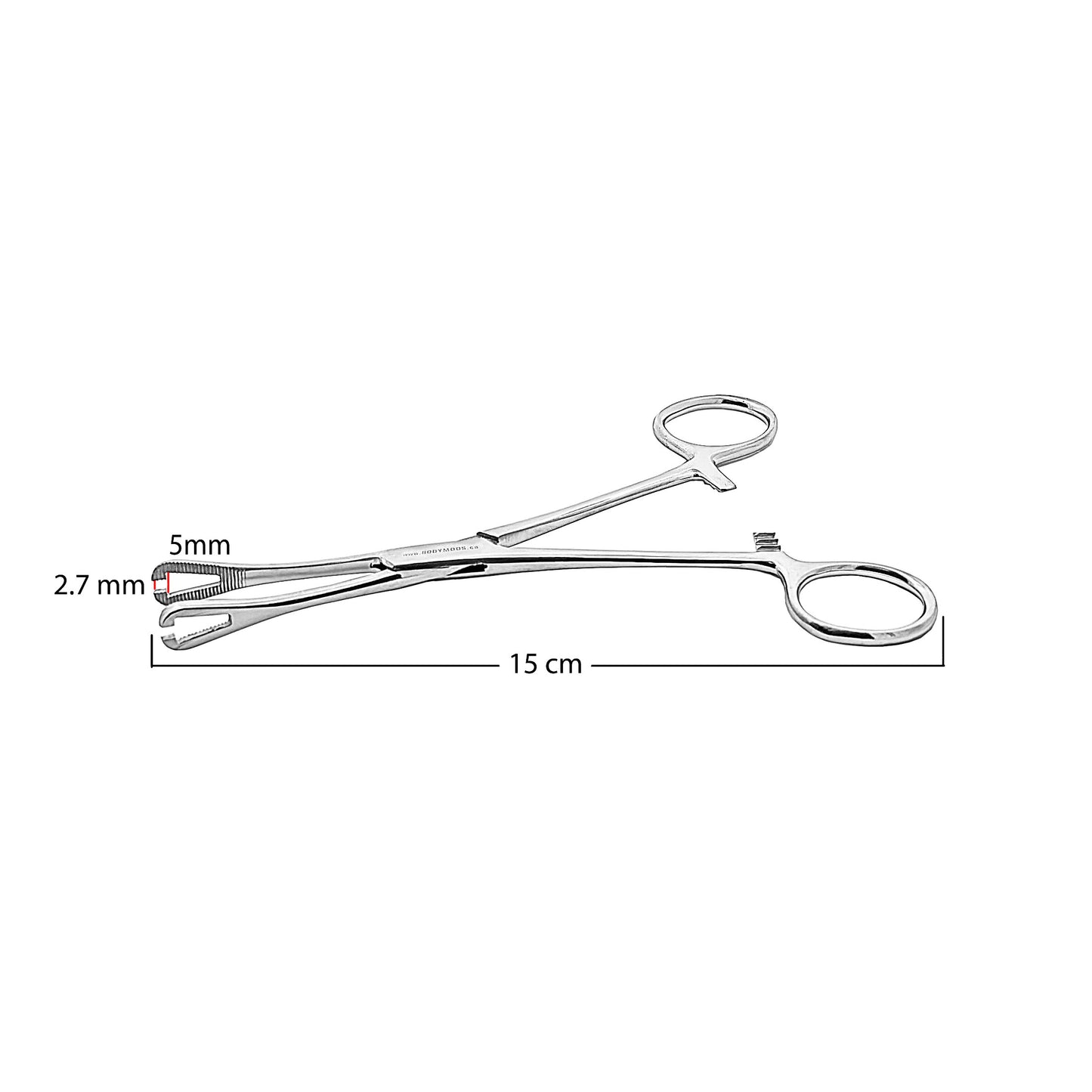 Mini Pennington Slotted Steel Forceps