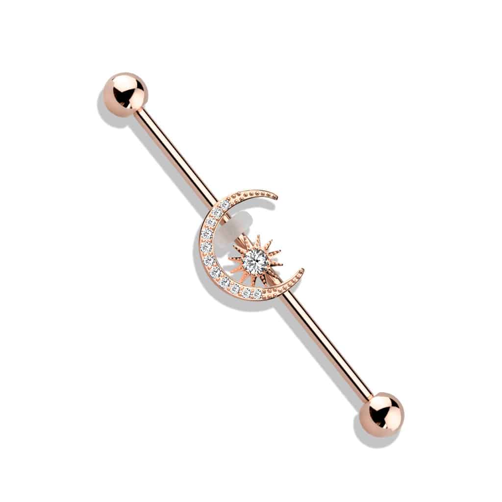 Moon + Star Industrial Barbell 14g (4)