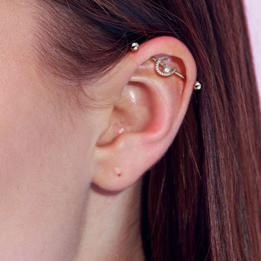 Moon + Star Industrial Barbell 14g (7)