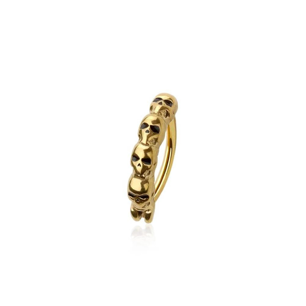 Skull Navel Clicker 14g