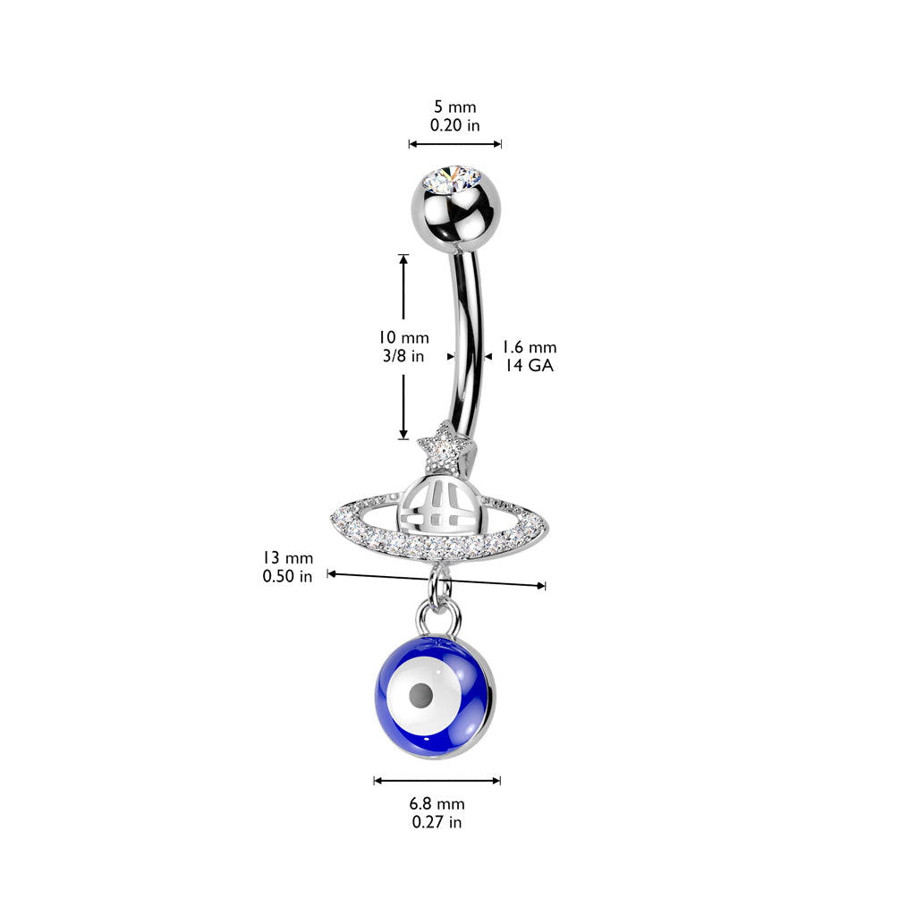 Planetary Protection Navel Dangle 14g