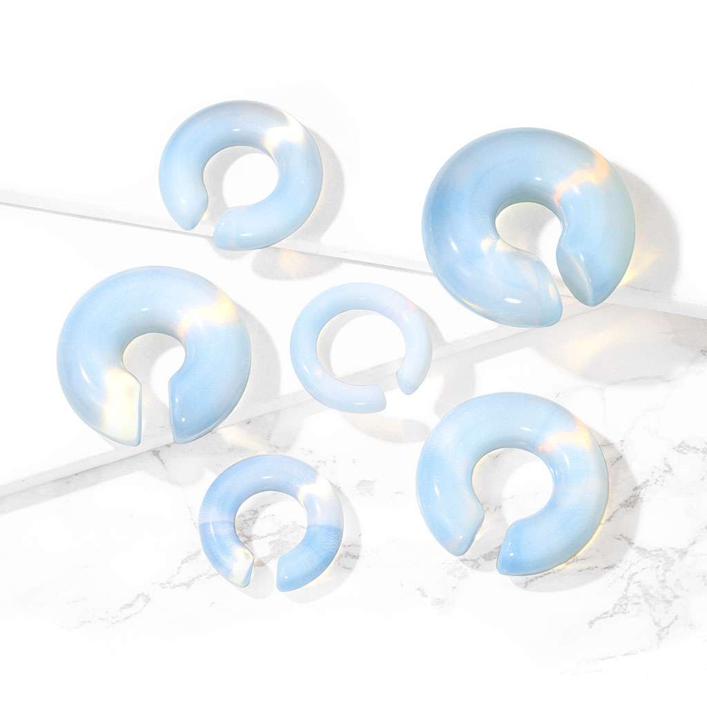 Opalite Stone - Ear or Septum Hanger 2, 0, 00, 1-2, 9-16, 5-8