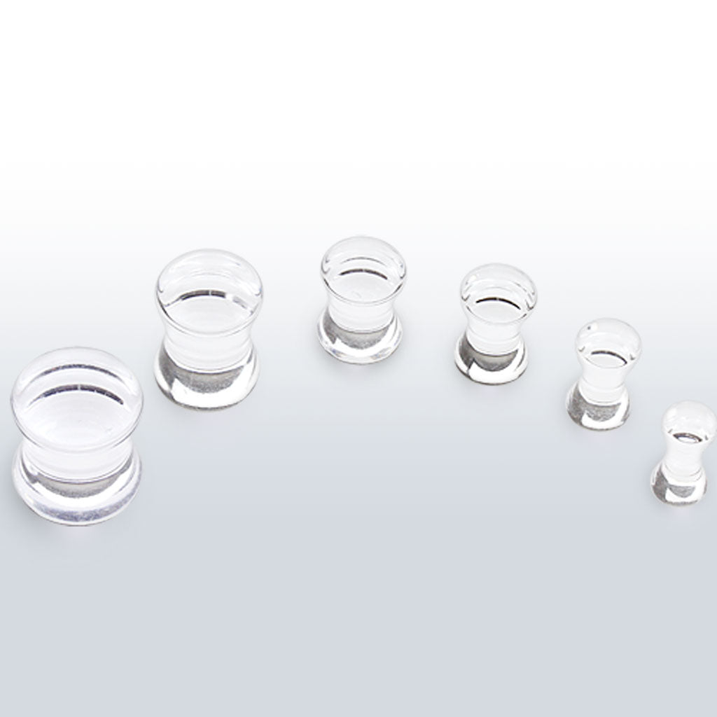 Double Flare Lucite Plugs 2g-1"