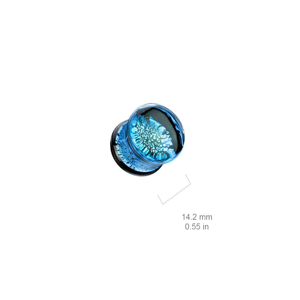 Arctic Glass Double Flare Plugs 2g - 1