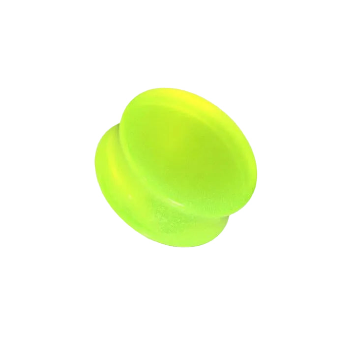 Glow in the Dark Lucite Double Flare Plugs 8g - 7/8"