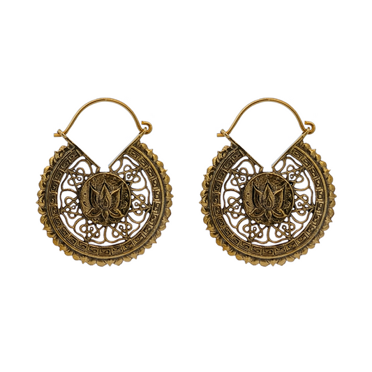 Brass Lotus Tunnel Hanger