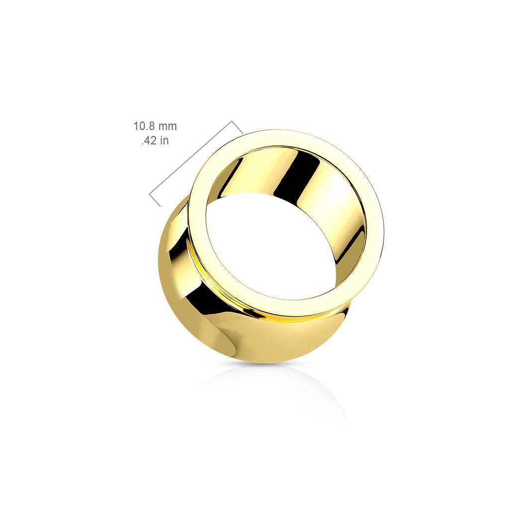 Surgical Steel Concave Double Flare Tunnels 2g - 3/4"