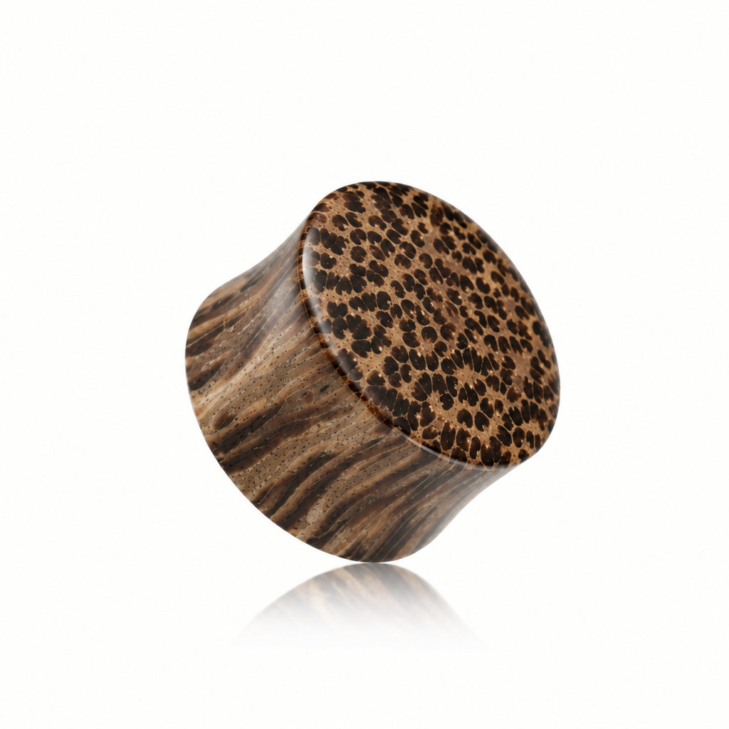 Coconut Wood Double Flare Plugs 6g - 1"
