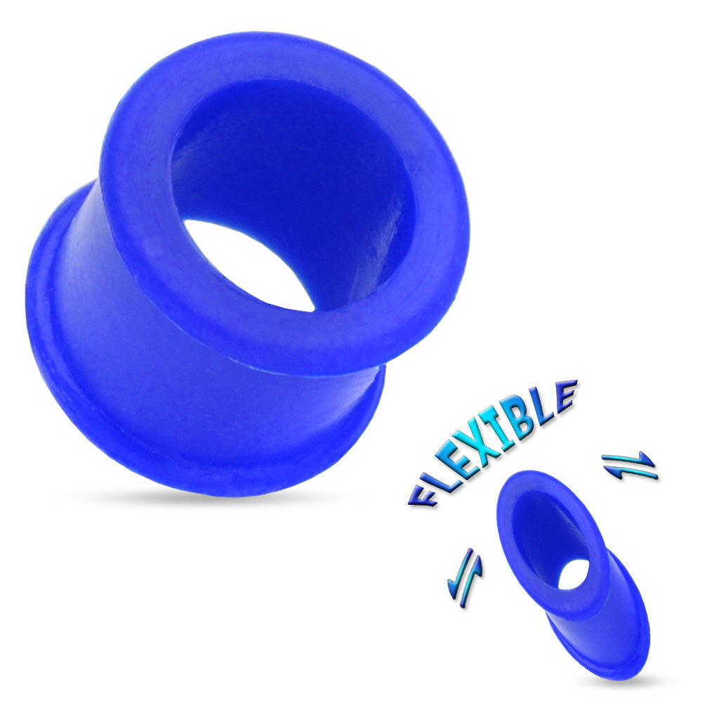 Silicone Thick Wall Double Flare Tunnels 4g - 1 1/32"