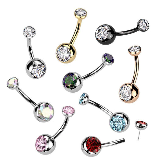 Premium Luxe Grade 23 Ti Belly Barbell $74.50
