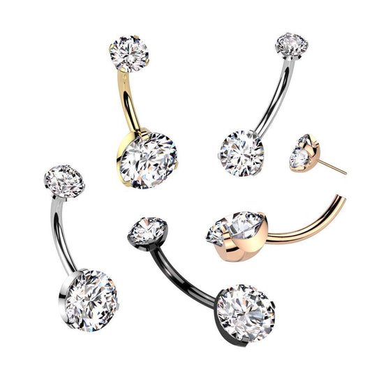 Premium Luxe Grade 23 Ti Belly Barbell $84.50 (2)