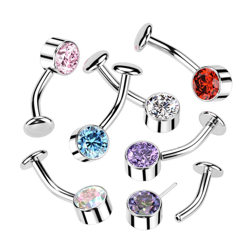 Premium Luxe Grade 23 Ti Floating Belly Barbell $64.50