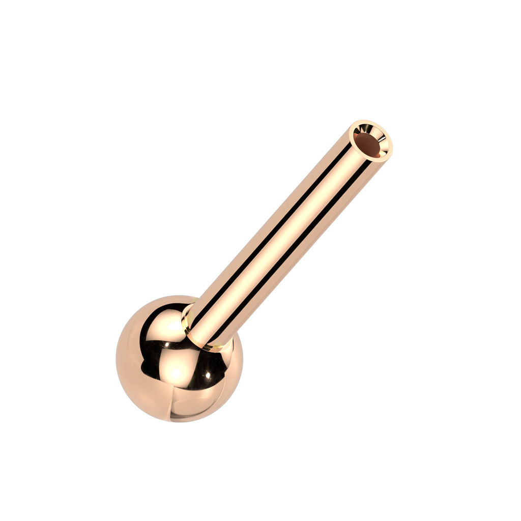 Premium G23 Titanium Threadless Fixed-Ball Post 16g - 18g
