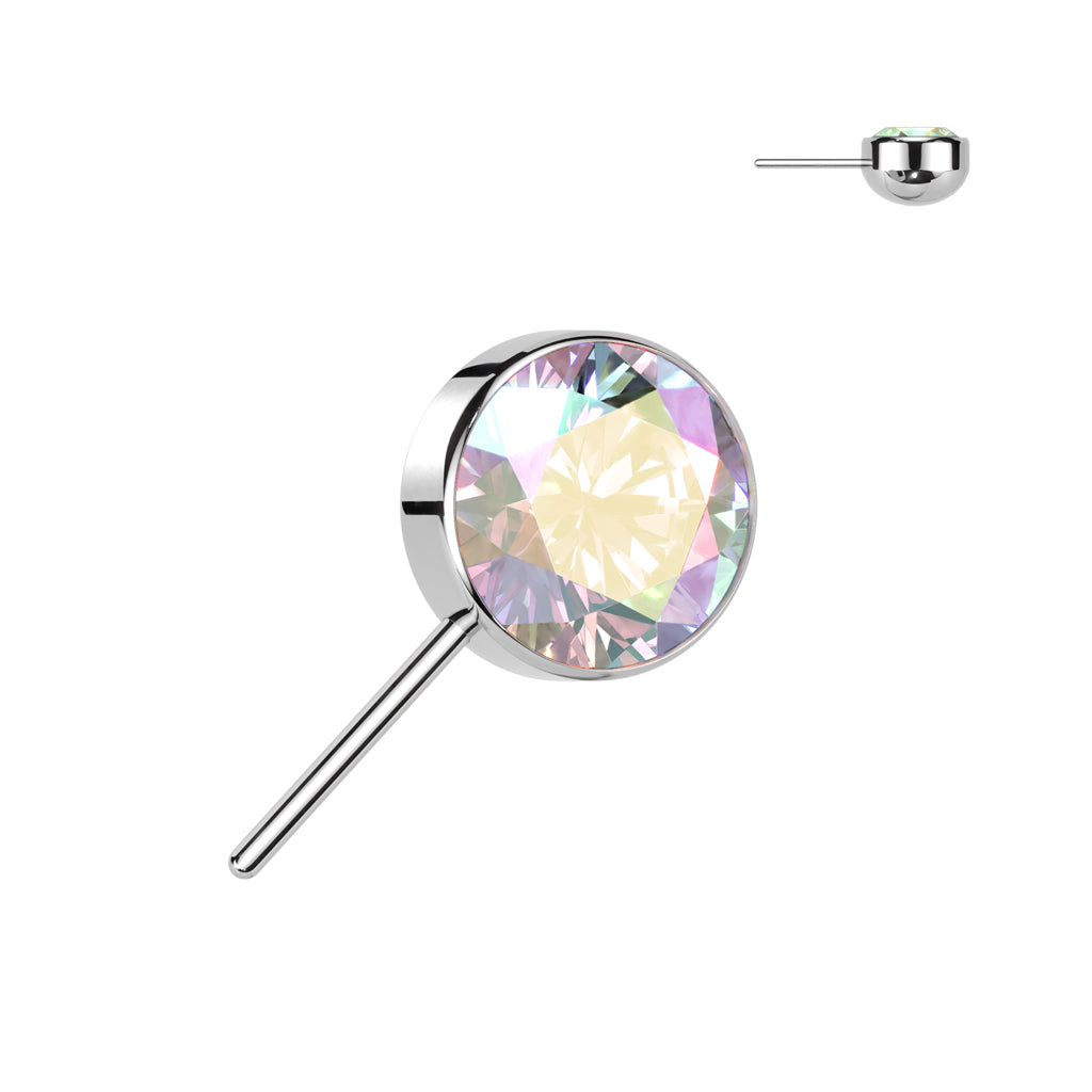 Premium G23 Titanium Side-Facing Rounded Base Threadless Top