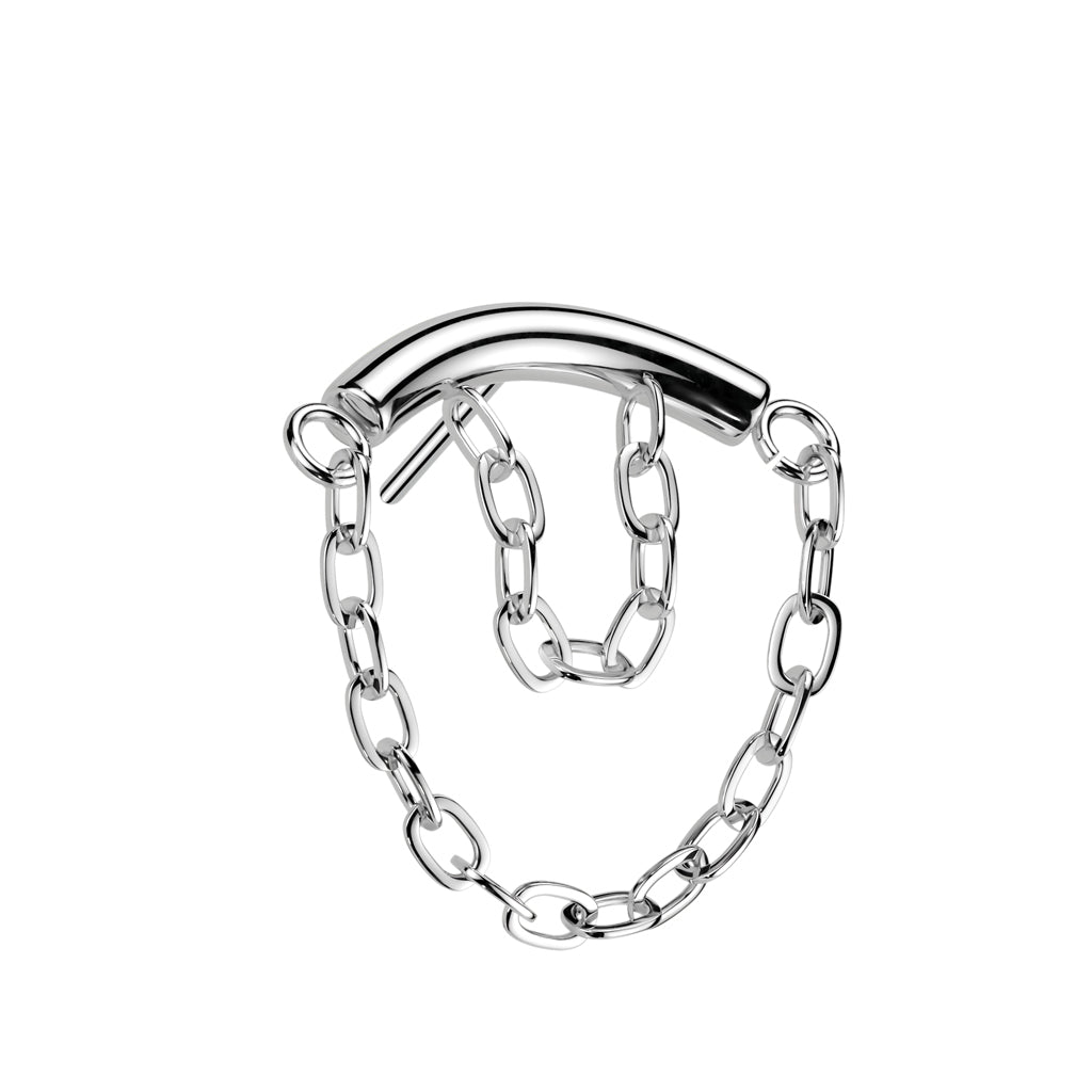 Premium G23 Titanium Stacked Chain Dangle Threadless Top