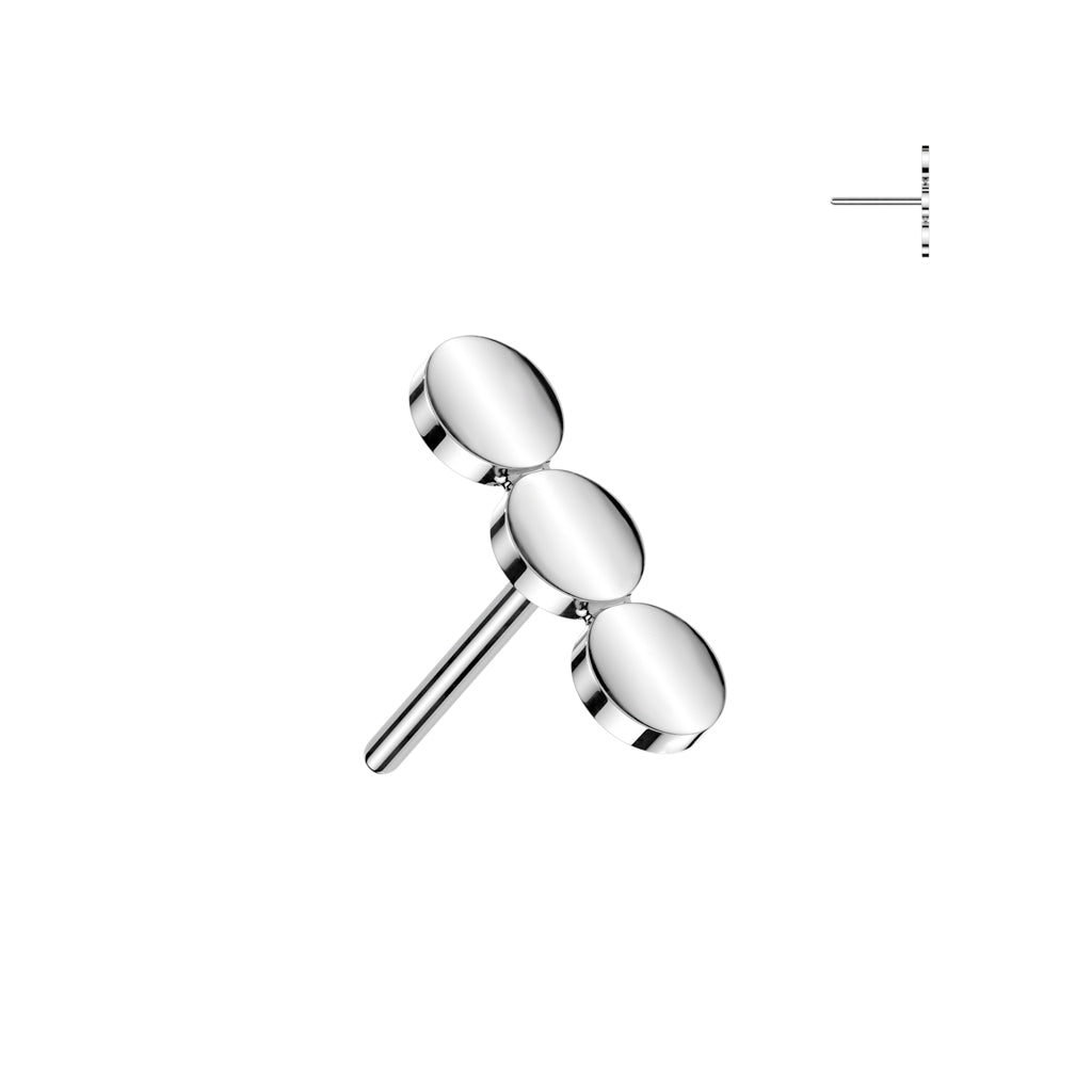 Premium G23 Titanium Tri-Dot Simple Threadless Top