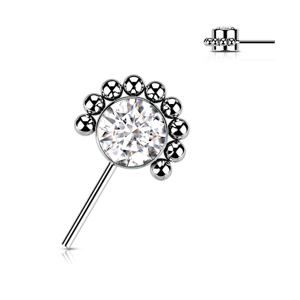 Premium G23 Titanium Dotwork Side-Facing Threadless Top