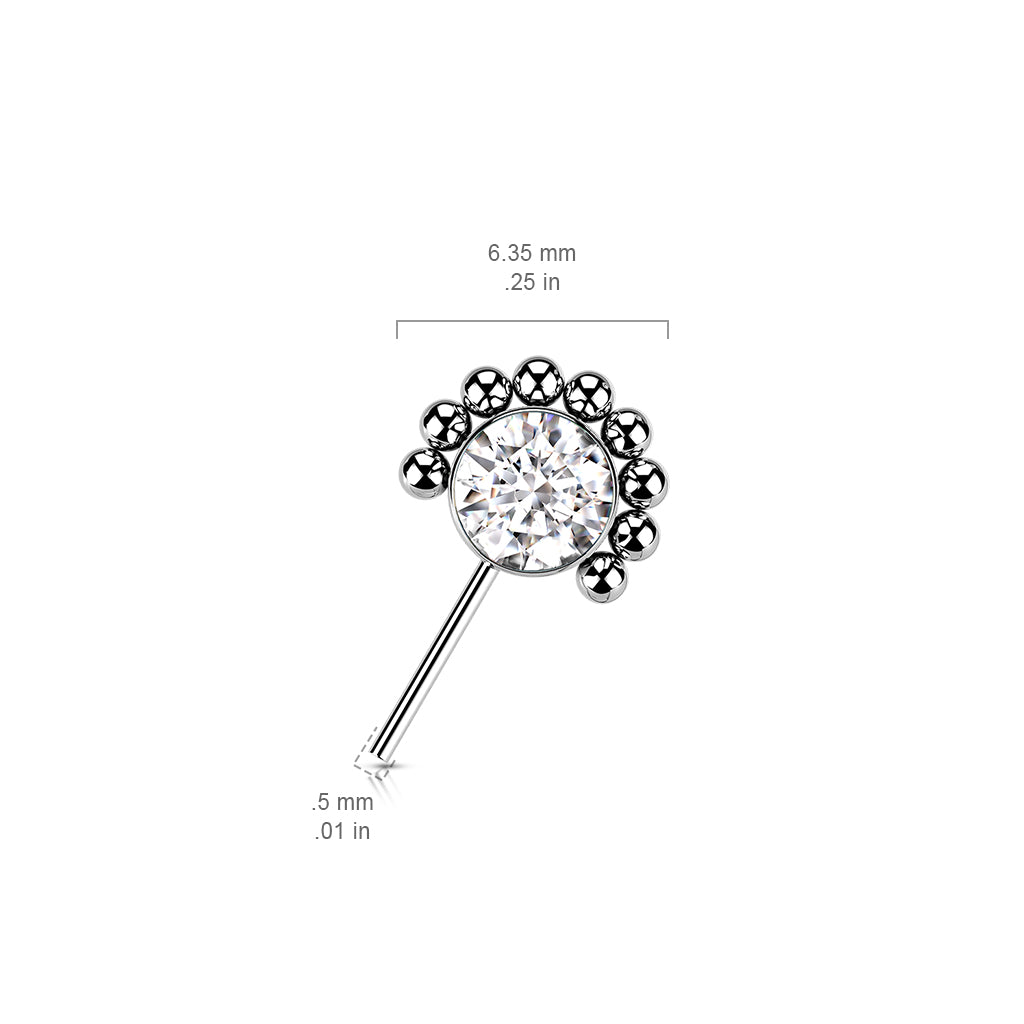 Premium G23 Titanium Luxe Opal 9-Dotwork Threadless Top