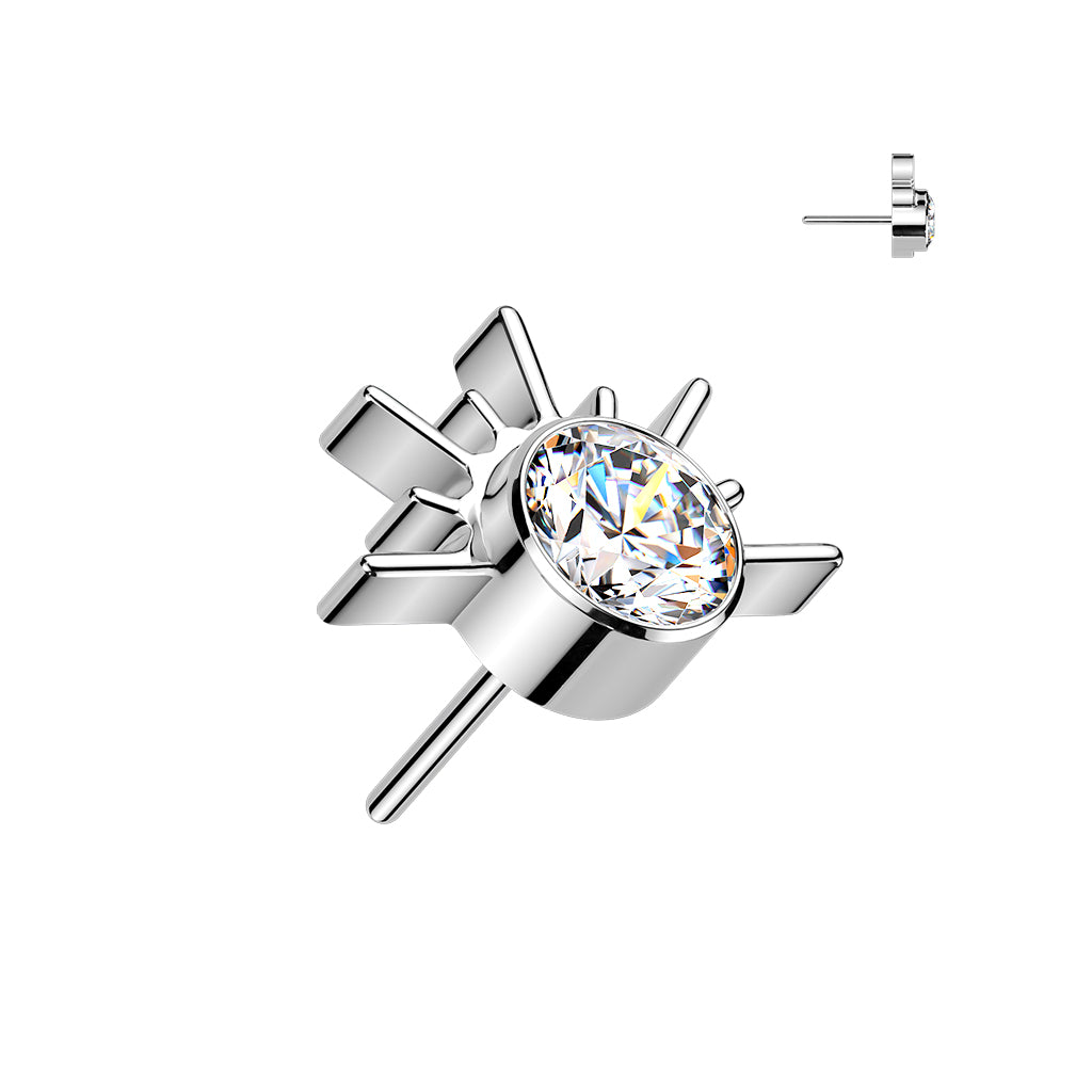Premium G23 Titanium Opal Sunset Luxe Threadless Top