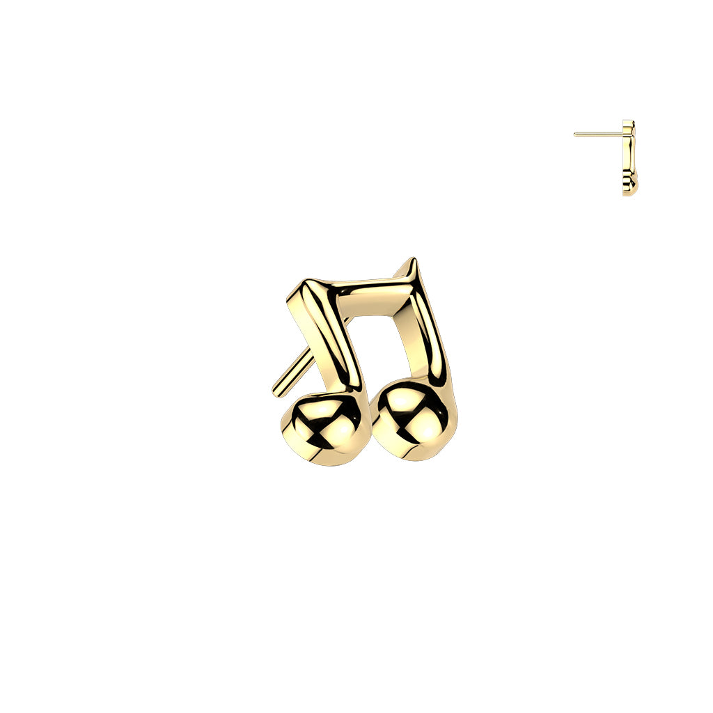 Premium G23 Titanium Music Note Threadless Top