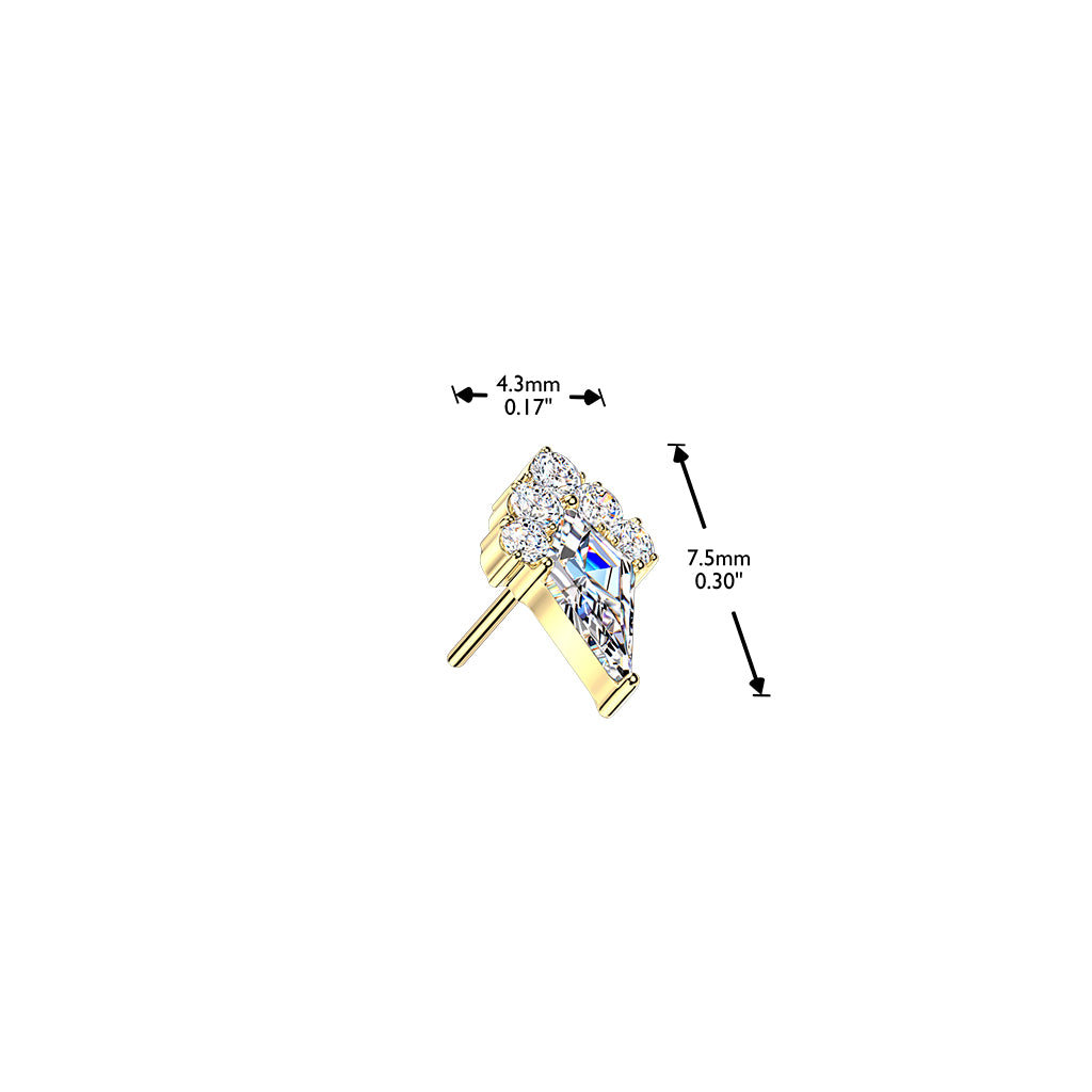 Premium G23 Titanium Kite + Cluster Halo Threadless Top