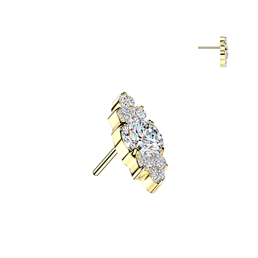 Premium G23 Titanium Celestine Stack Threadless Top