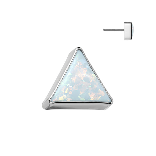 Premium G23 Titanium Tringle Luxe Opal Threadless Top