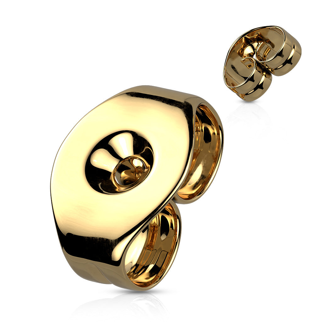 Premium G23 Titanium Rounded Butterfly Backs