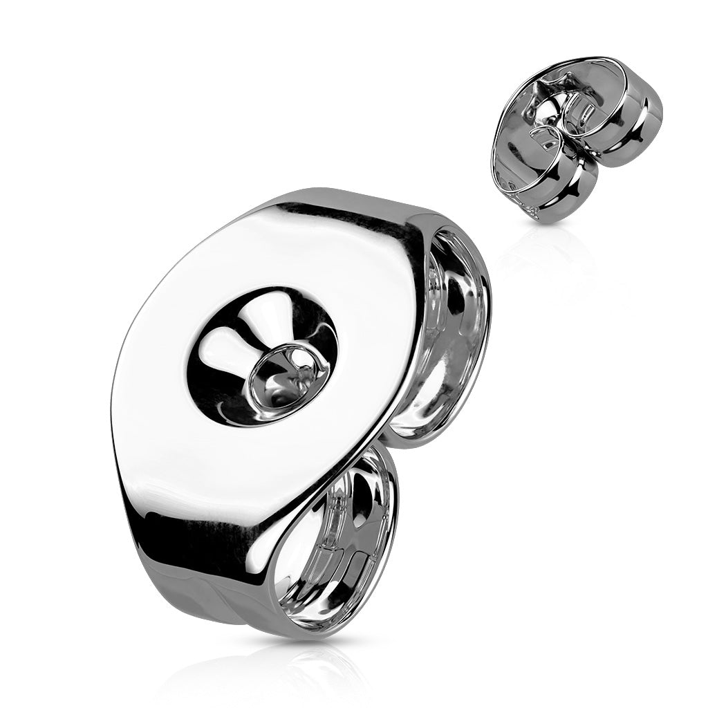 Premium G23 Titanium Rounded Butterfly Backs