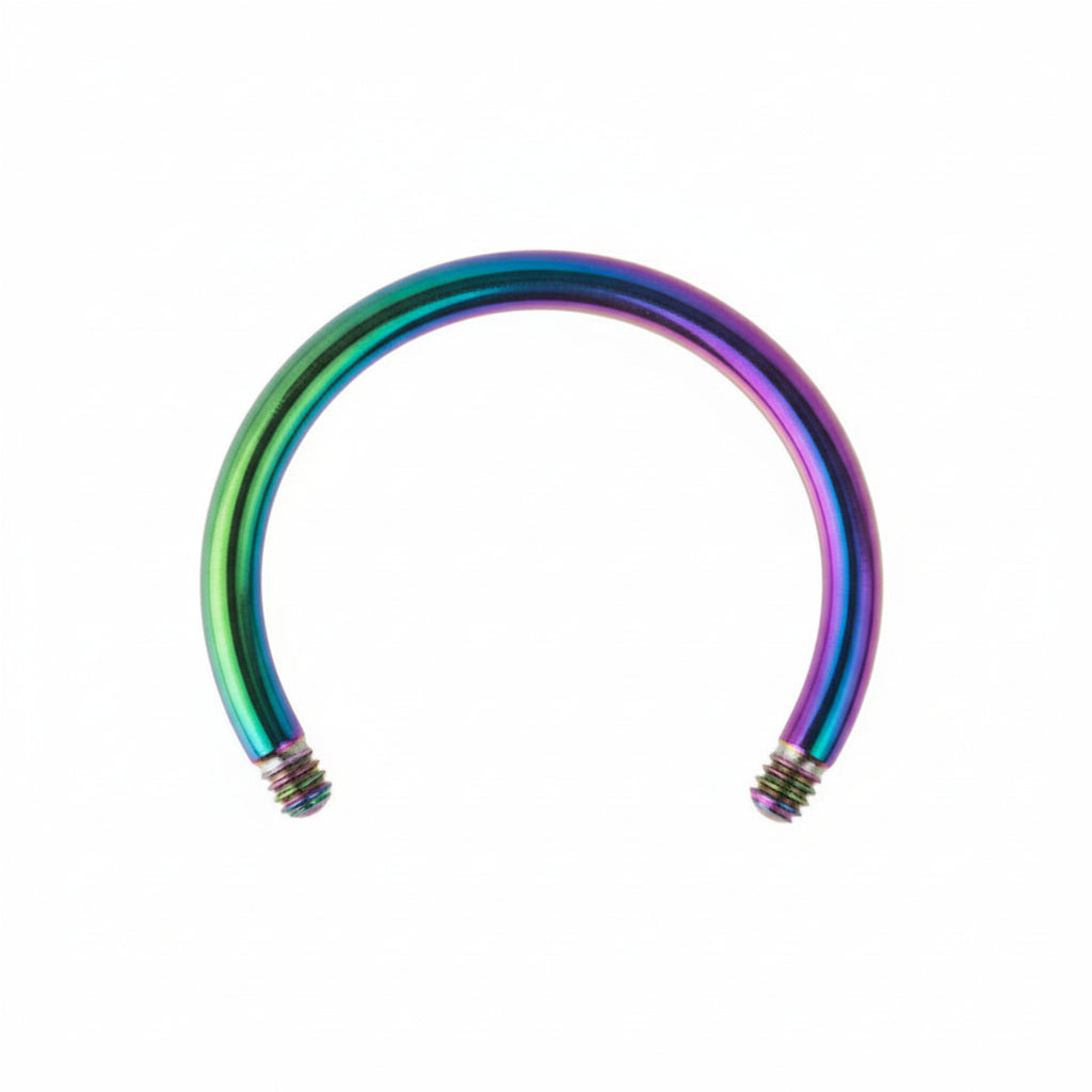 PVD Surgical Steel Externally Threaded Circular Barbell 16g-14g