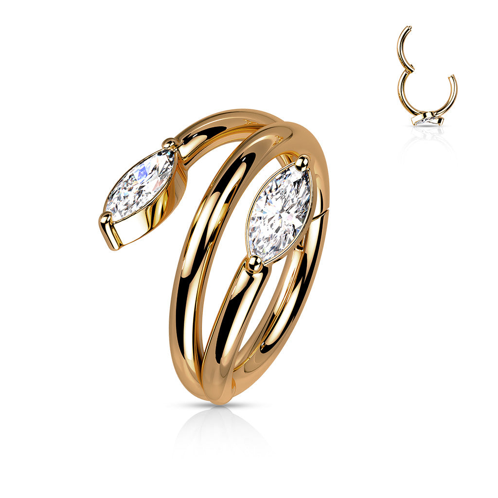 PREMIUM Vine Segment Ring 16g