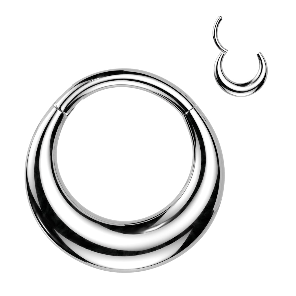PREMIUM Maximalist Curve Hinged Segment Ring 16g