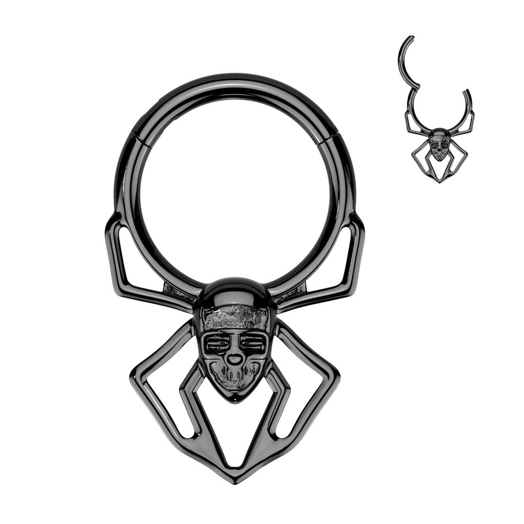 PREMIUM Tiki Spider Hinged Segment Ring 16g