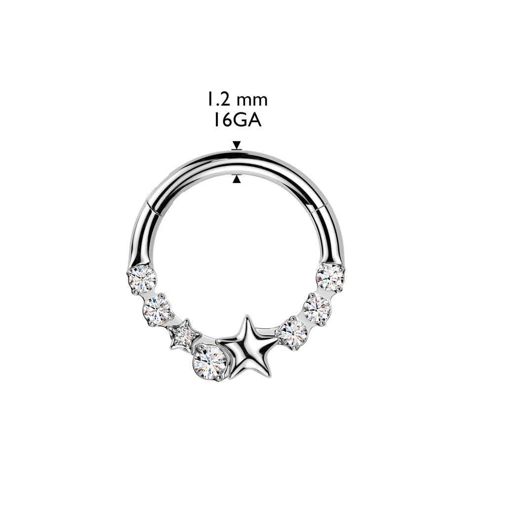 Premium Twinkle Segment Ring 16g