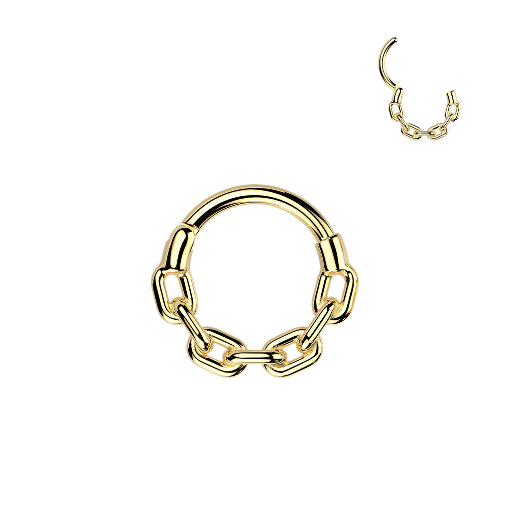 PREMIUM Linked Chain Segment Ring 16g