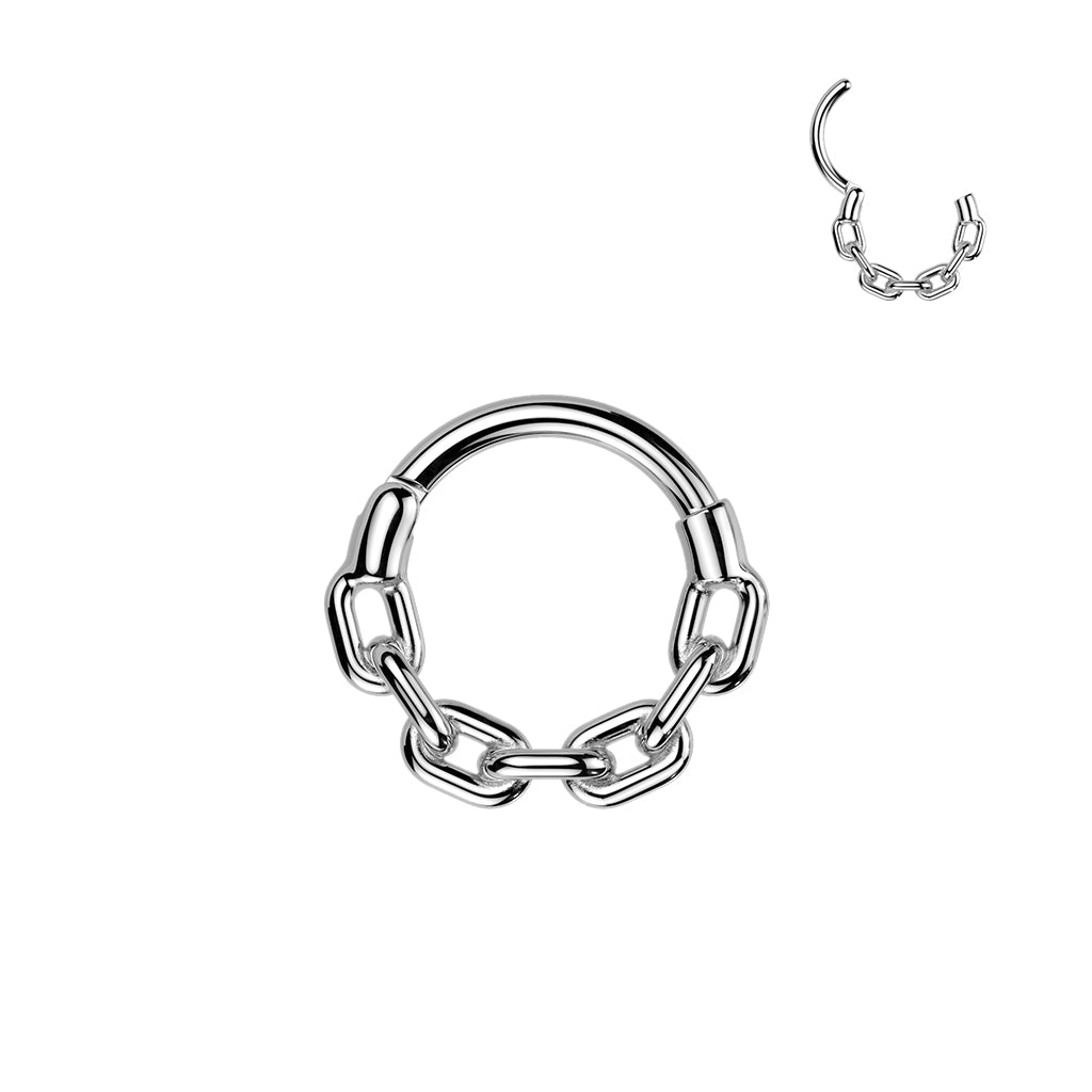 PREMIUM Linked Chain Segment Ring 16g