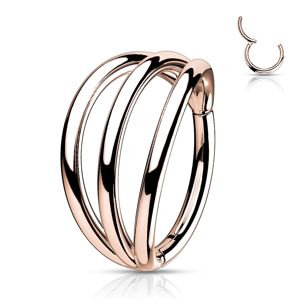PREMIUM Triple Stack Segment Ring 16g
