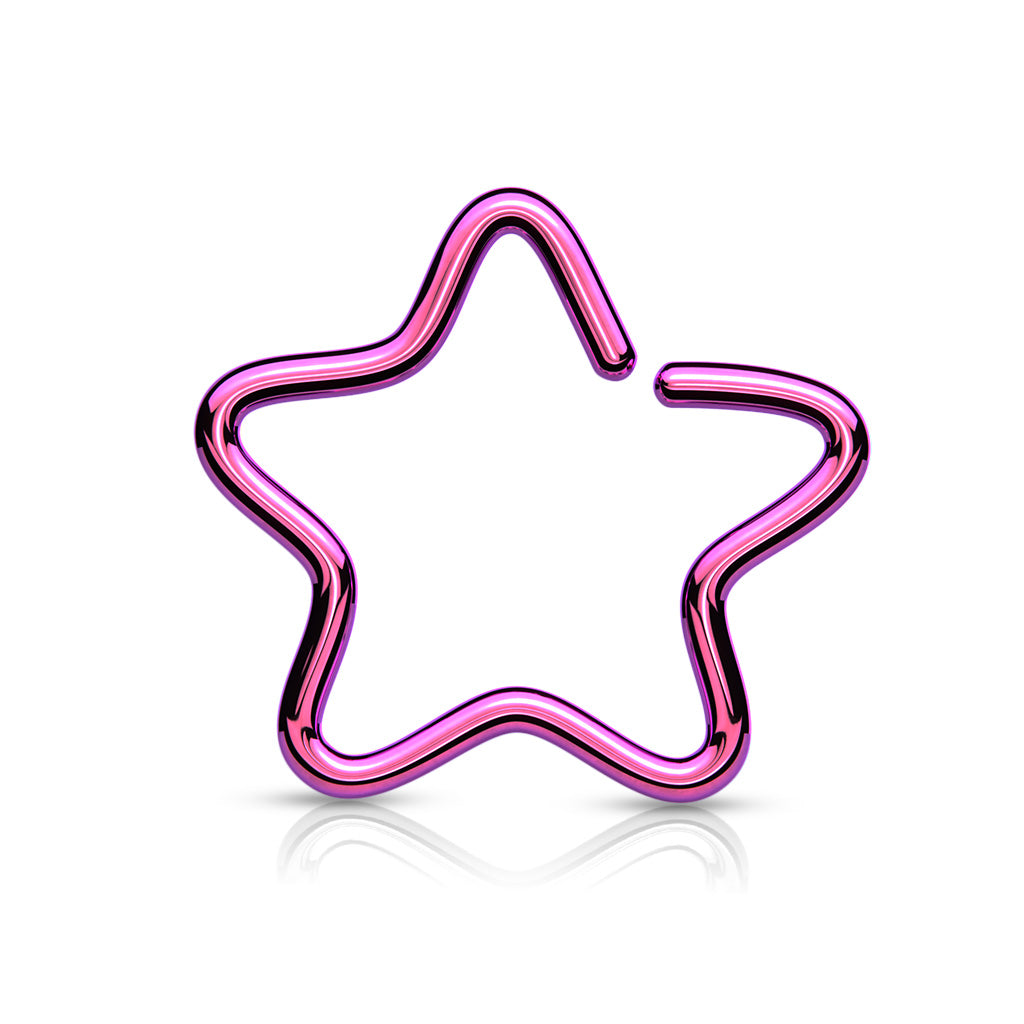 Premium Star Bendable Ring 18g-16g